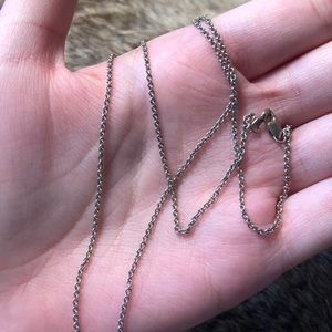 Vintage sterling silver chain necklace